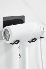 BUFFER® Fön Makine Askısı Siyah Yapışkanlı Fön Makine Tutucu - Görsel 7