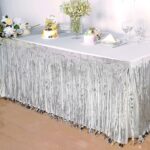 Mey İthalat® Gümüş Metalize Masa Eteği 275x75 cm – Kendinden Yapışkanlı - Görsel 2