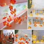 BUFFER® Sonbahar Konseptli Dekoratif Yaprak Desenli Şerit Led Gece Lamabası - Görsel 4