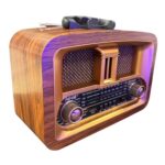 BUFFER® Taşınabilir Klasik AM/FM/SW  Retro Ev Radyo USB ile Şarj Olabilen Retro Radyo - Görsel 4