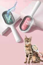 BUFFER® Su Hazneli Kedi ve Köpek Tüyü Toplamama Fırçası Su Hazneli Pet Tarağı - Görsel 6