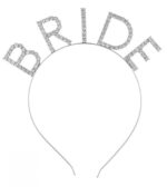 Mey İthalat® Bekarlığa Veda Mega Boy Kristal Taşlı Gümüş Bride Taç Gelin Tacı 20X21 cm - Görsel 2