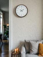 36 Cm Kahverengi Sade Dekoratif Duvar Saati