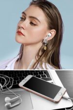 BUFFER® İphone Ucu Çıkışlı Pop Up Kulakiçi Yumuşak Kontrol Tuşlu Kulaklık - Görsel 8