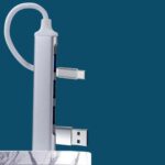 BUFFER® 4 Port'lu Bağlantı İstasyonu Ultra İnce USB Bölücü TYPE-C tipi Çoklu Arayüz Adaptörü Multi Usb Çoklayıcı - Görsel 5