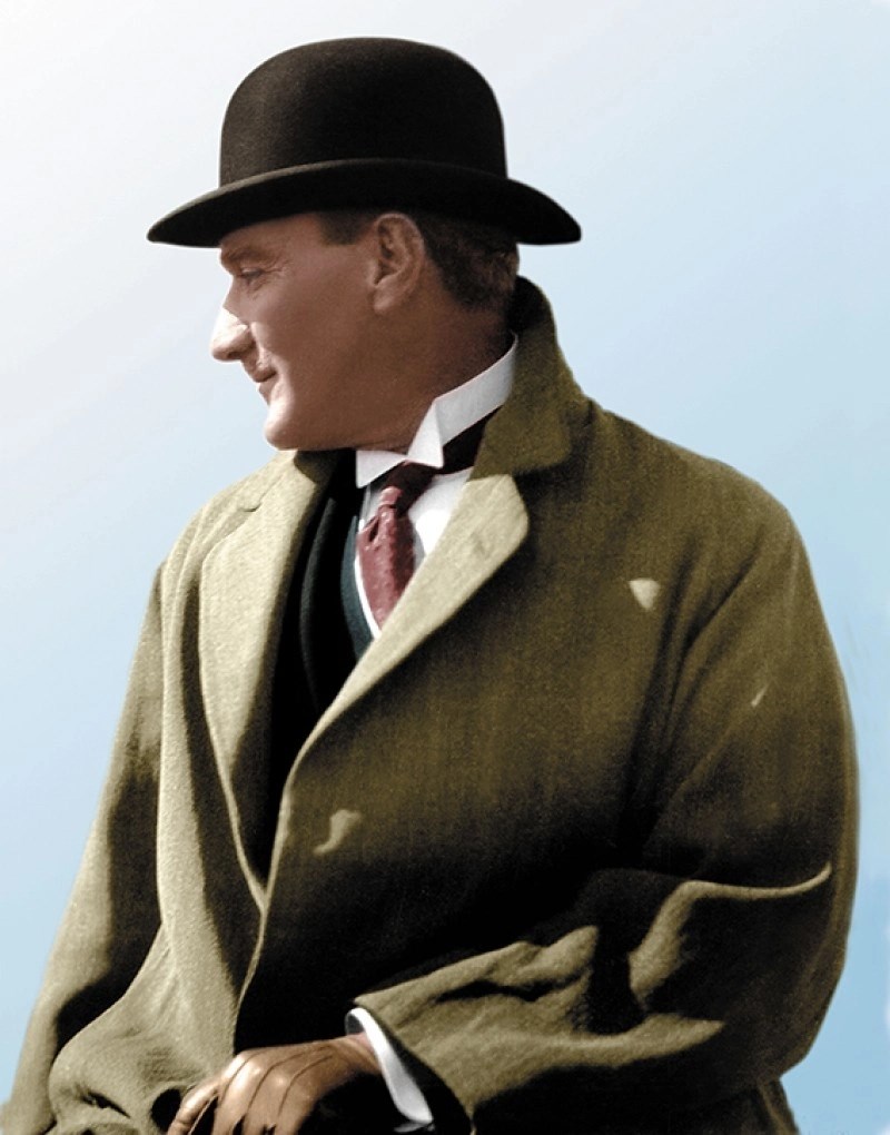 Mey İthalat® Siyah Renk Atatürk Şapkası
