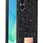 Mey İthalat®  Samsung Galaxy A16 5G Bright Simli Kapak - Siyah