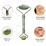 BUFFER® 2li Set Çift Taraflı Cilt Temizleme Fırçası ve Yeşim Taşı Çift Taraflı Cilt Masaj Aleti - Görsel 4