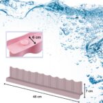 BUFFER® Vantuzlu Kauçuk Sıvı Su Sızdırmaz  Mutfak Banyo Duş Bariyeri Lavabo Kenar Tutucu Set - Görsel 8