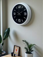 Prime White 40  Cm Metal Modern Duvar Saati - Görsel 3
