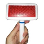 BUFFER® Paslanmaz Evcil Hayvan Kedi Köpek Tüy Tarama Toplama Fırçası Kolay Temizlenir Bakım Aleti - Görsel 5