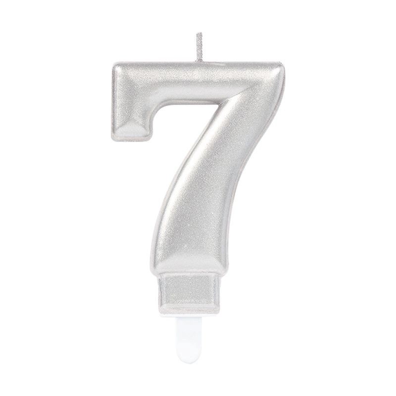 Mey İthalat® 7 Rakam Mum Gümüş Renk