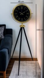 İhtişam Gold Tripod Ayaklı Saat - Görsel 5