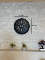 Black Noble 40 Cm Metal Modern Duvar Saati - Görsel 5