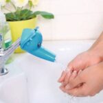 BUFFER® Çocuklar İçin Eğitici ve Güvenli Musluk Uzatıcı Genişletici Başlık Aparatı Fil Figürlü - Görsel 4