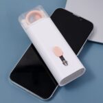 BUFFER® Çok Fonksiyonlu KLAVYE TV Bilgisayar Ekranı Kulaklık Fırçalı Spreyli Elektronik Temizlik Seti  Pembe - Görsel 3